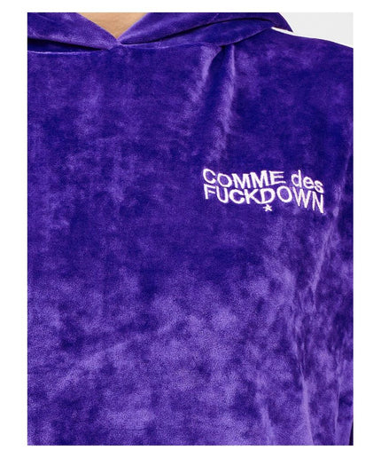 Comme Des Fuckdown Purple Polyester Sweater