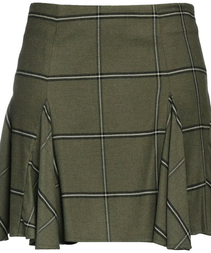 PINKO Green Viscose Skirt