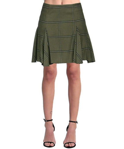 PINKO Green Viscose Skirt