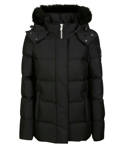 Moose Knuckles Black Polyester Jacket & Coat