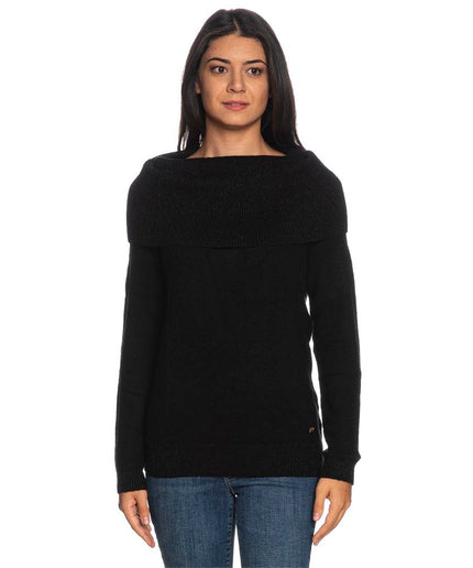 Yes Zee Black Viscose Sweater