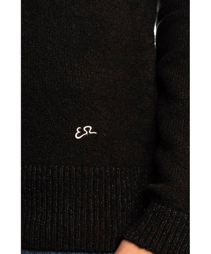 Yes Zee Black Viscose Sweater