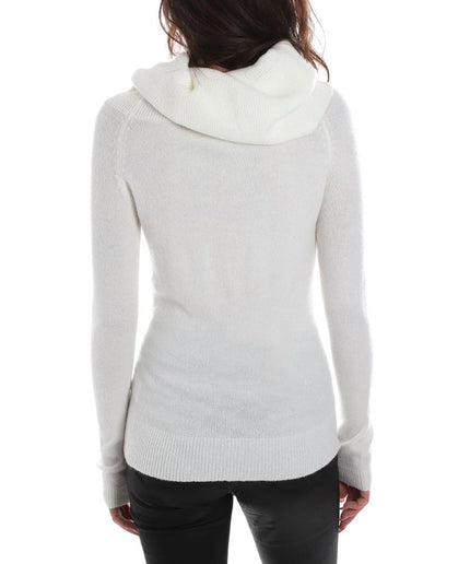 Yes Zee White Viscose Sweater