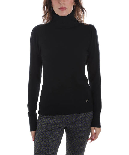 Yes Zee Black Viscose Sweater