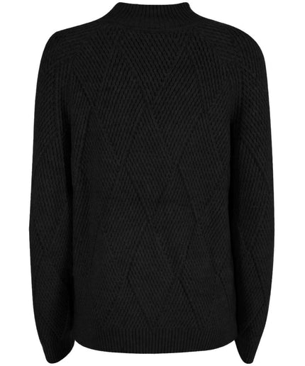 Yes Zee Black Acrylic Sweater