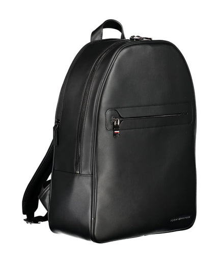 Tommy Hilfiger Black Polyester Backpack