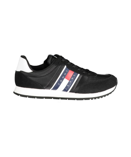 Tommy Hilfiger Black Polyester Sneaker