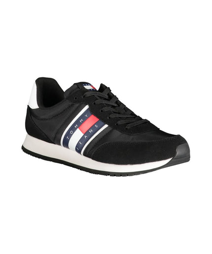 Tommy Hilfiger Black Polyester Sneaker