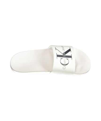 Calvin Klein White Polyester Sandal