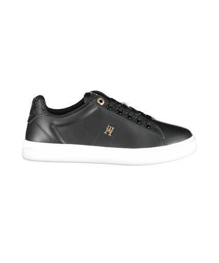 Tommy Hilfiger Black Polyester Sneaker