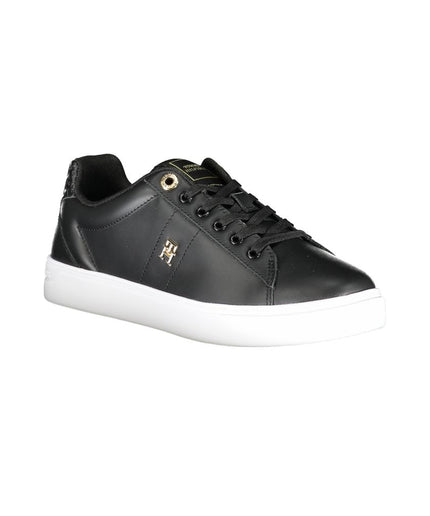 Tommy Hilfiger Black Polyester Sneaker