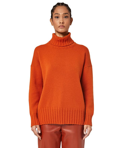 Alpha Studio Orange Cashmere Sweater