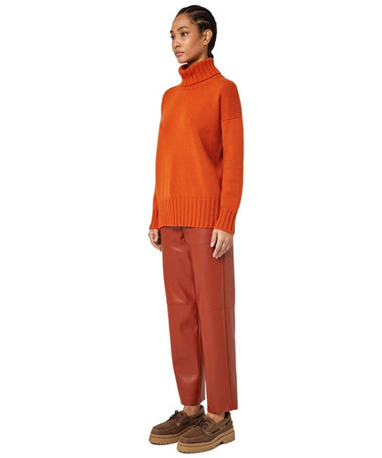 Alpha Studio Orange Cashmere Sweater