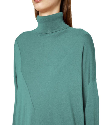 Alpha Studio Green Silk Sweater