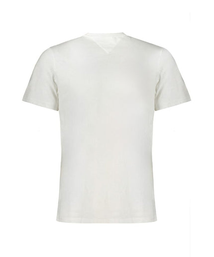 Tommy Hilfiger White Cotton Men T-Shirt