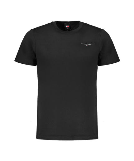 Tommy Hilfiger Black Cotton Men T-Shirt