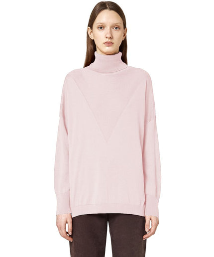 Alpha Studio Pink Silk Sweater