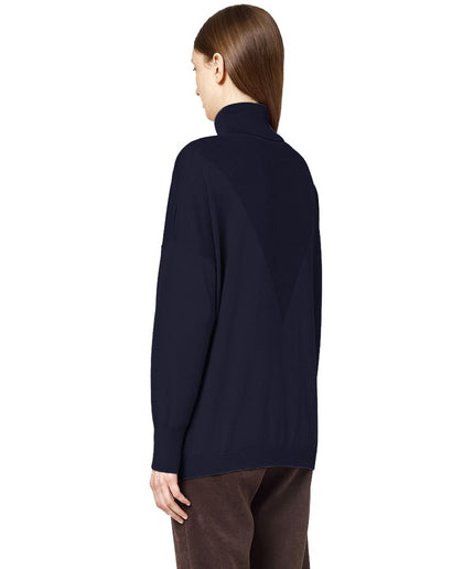 Alpha Studio Blue Silk Sweater