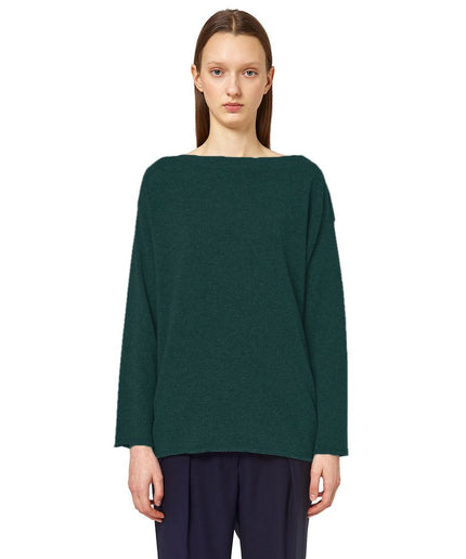 Alpha Studio Green Silk Sweater