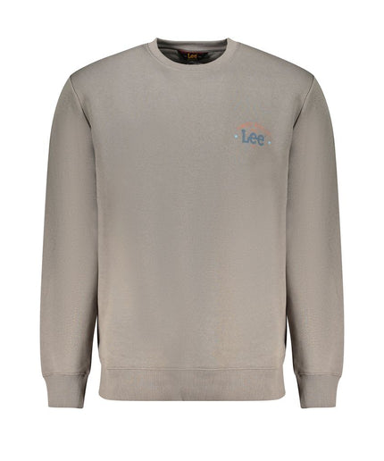 Lee Gray Cotton Men Sweater