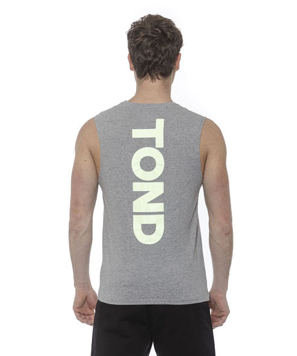 Tond Gray Cotton Men Tank Top