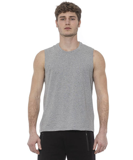 Tond Gray Cotton Men Tank Top