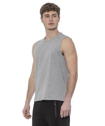 Tond Gray Cotton Men Tank Top