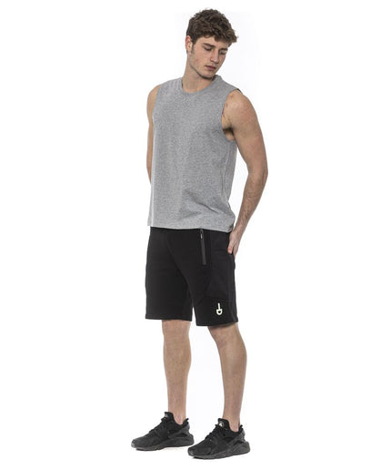 Tond Gray Cotton Men Tank Top