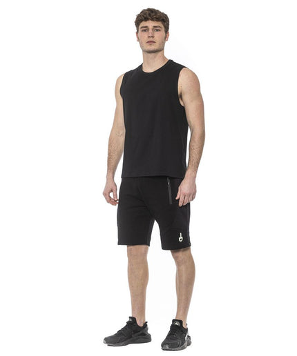 Tond Black Cotton Men Tank Top