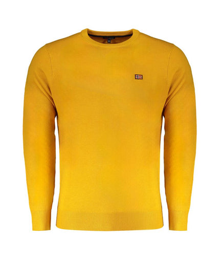 Norway 1963 Yellow Wool Men Sweater