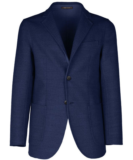 Made in Italy Blue Wool Vergine Blazer