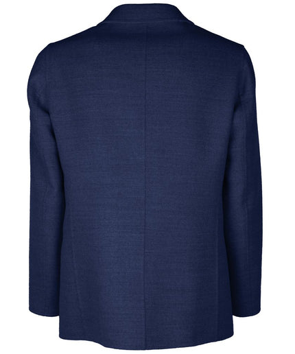 Made in Italy Blue Wool Vergine Blazer