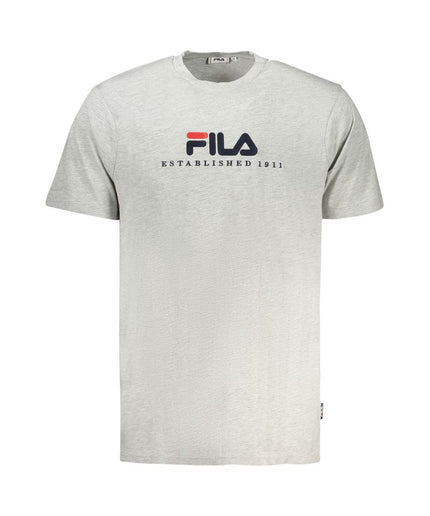 Fila Gray Cotton T-Shirt