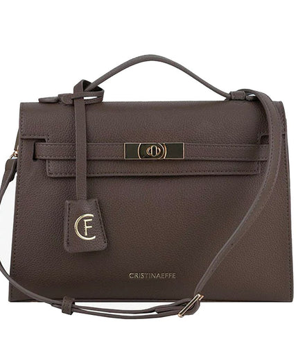 CRISTINAEFFE Gray Artificial Leather Women Crossbody Bag