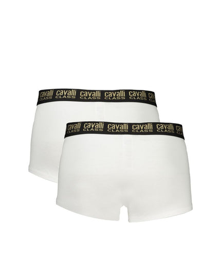 Cavalli Class White Cotton Underwear