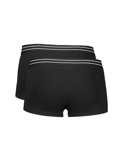 Cavalli Class Black Cotton Underwear