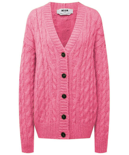 MSGM Pink Acrylic Sweater