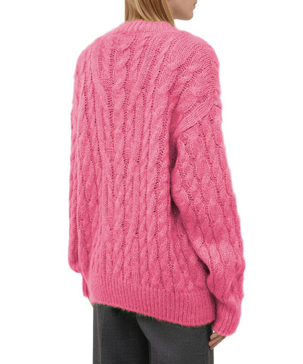 MSGM Pink Acrylic Sweater