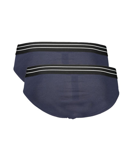 Cavalli Class Blue Cotton Underwear