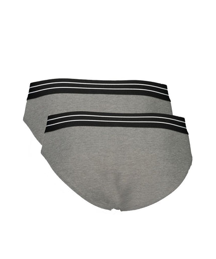 Cavalli Class Gray Cotton Underwear