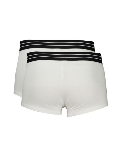 Cavalli Class White Cotton Underwear