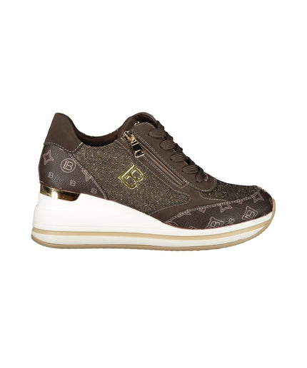 Laura Biagiotti Brown Polyester Sneaker