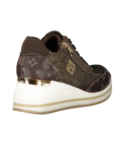 Laura Biagiotti Brown Polyester Sneaker