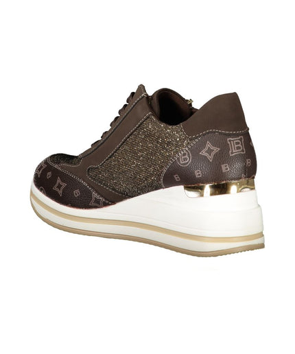 Laura Biagiotti Brown Polyester Sneaker