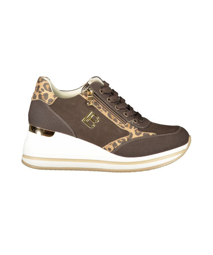 Laura Biagiotti Brown Polyester Sneaker