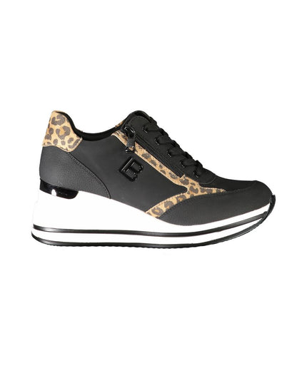 Laura Biagiotti Black Polyester Sneaker