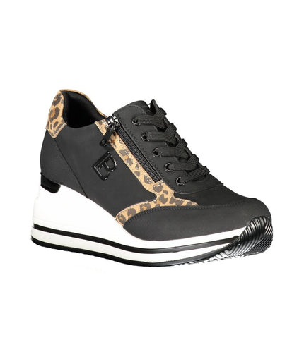 Laura Biagiotti Black Polyester Sneaker