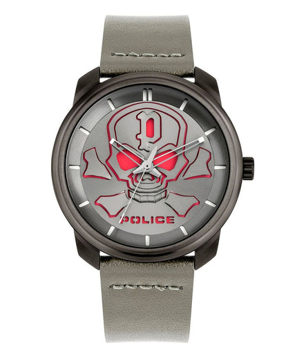 Police Gray Leather Watch