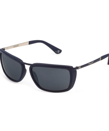 Police Gray Metal Sunglasses