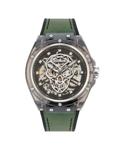 Police Green Silicone Watch